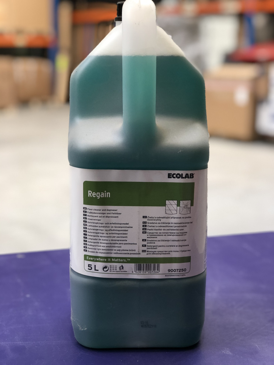 Ecolab Regain ultrakrachtige vloerreiniger en ontvetter